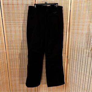 Polar Edge Black Nylon Insulated Ski Snowboard Pants Large